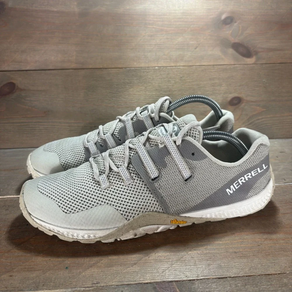 Merrell Trail Glove 6 Womens size 9.5 shoes Gray Mesh Barefoot trail sneakers
